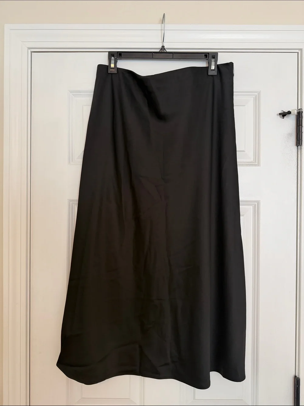 H&M Black Maxi Skirt with Flowing A-Line Silhouette